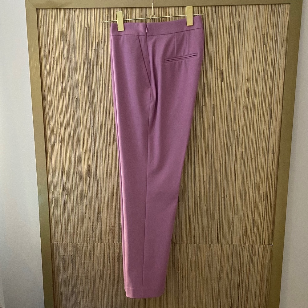 Ann Taylor side-zip curvy slacks; 6